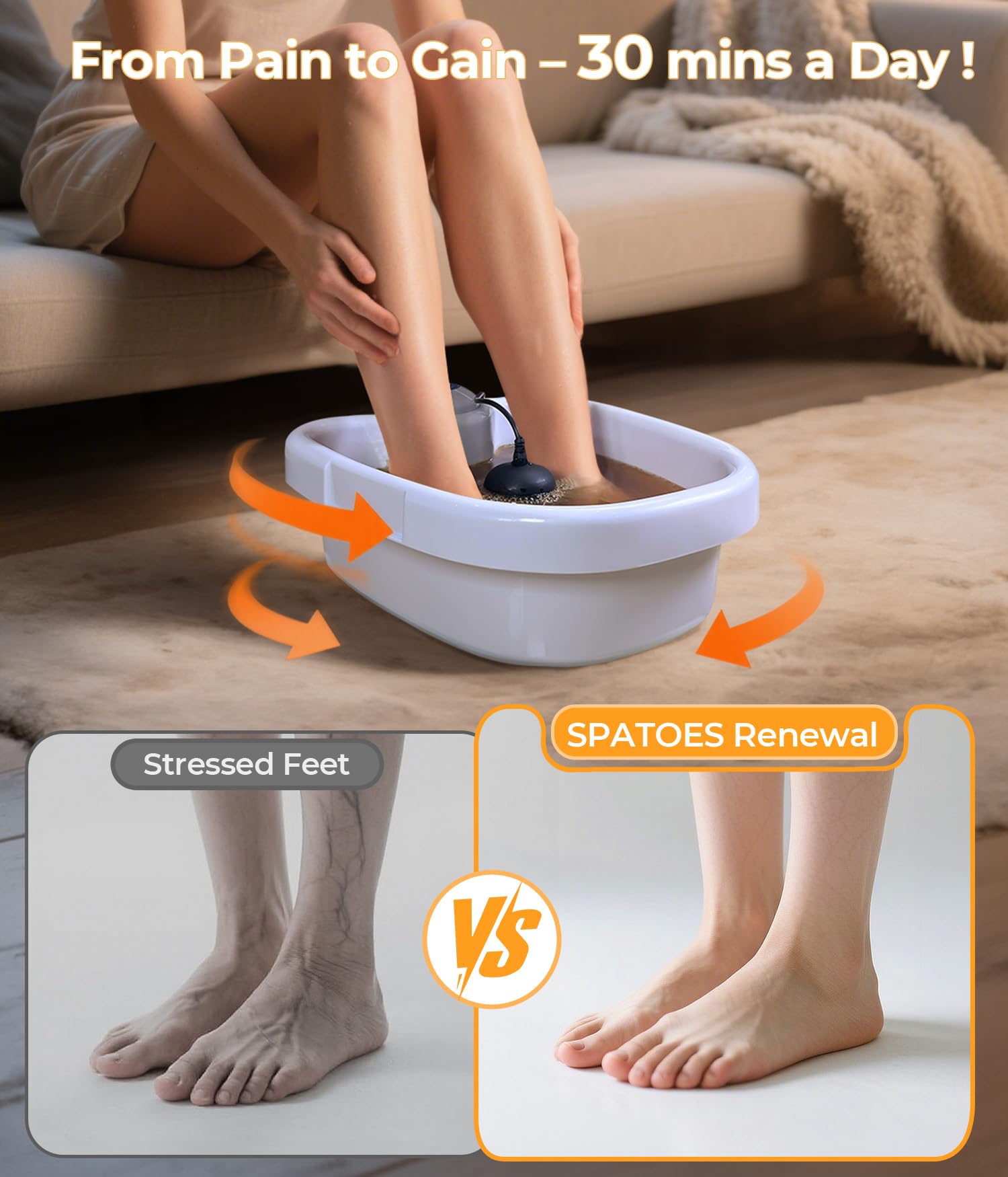 SPATOES Negative Ion Detox Bubbles support soothing relief after long days.