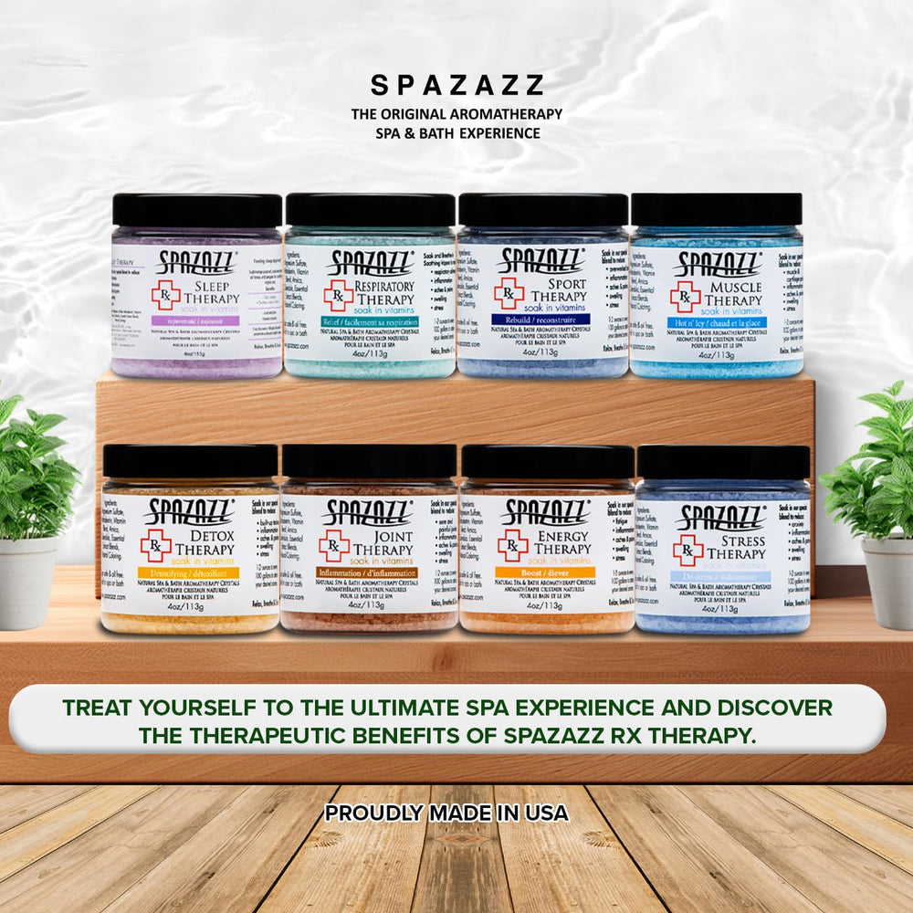 Spazazz RX Therapy Respiratory crystals to support easy breathing soak.