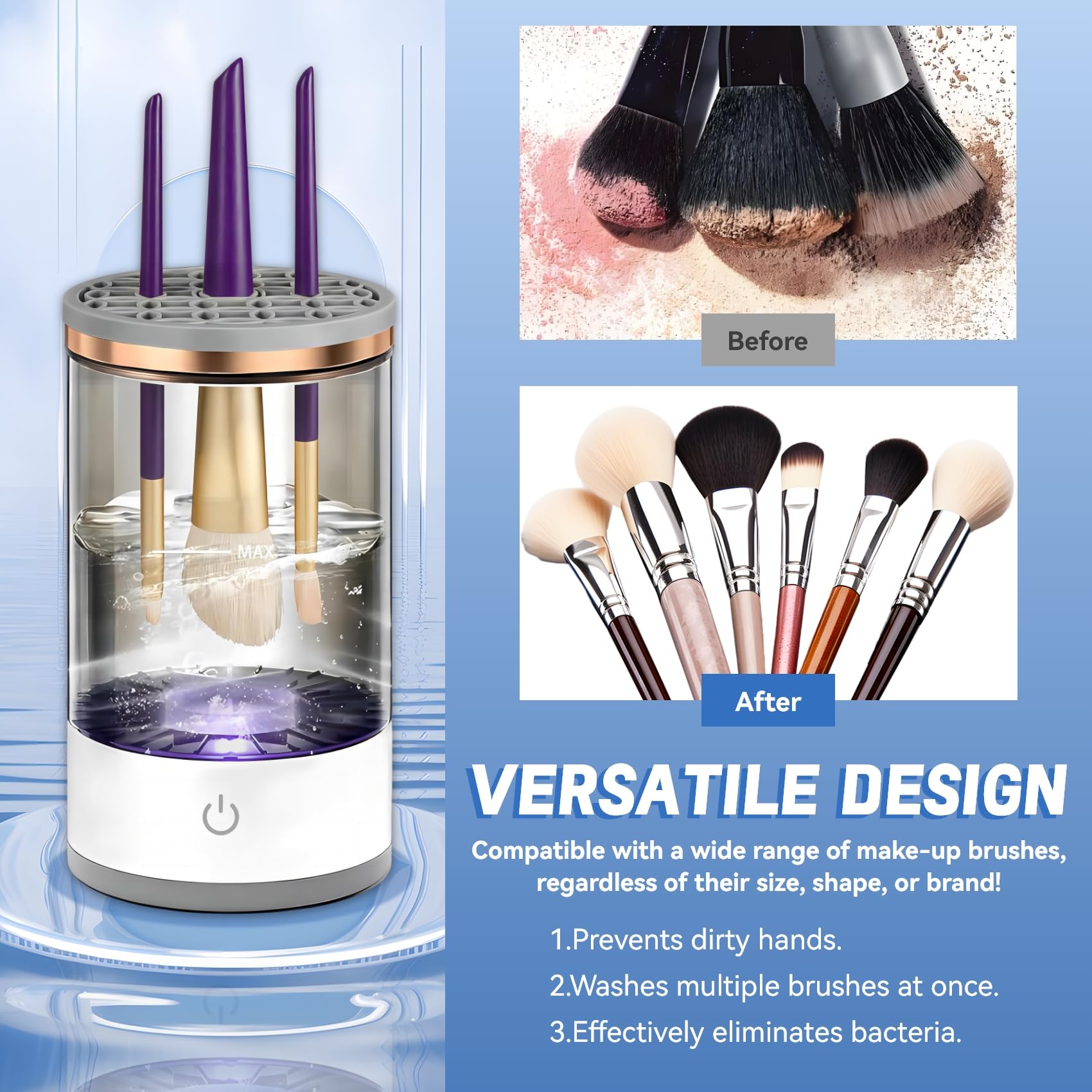 SPECIALISTTRIAN cleaner offers automatic mode for versatile brush sizes