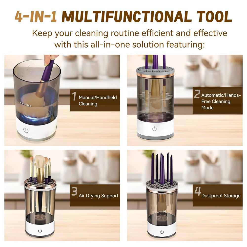 SPECIALISTTRIAN electric brush cleaner with portable design for on the go routines