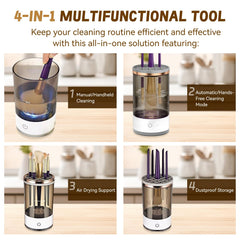 SPECIALISTTRIAN electric brush cleaner with portable design for on the go routines
