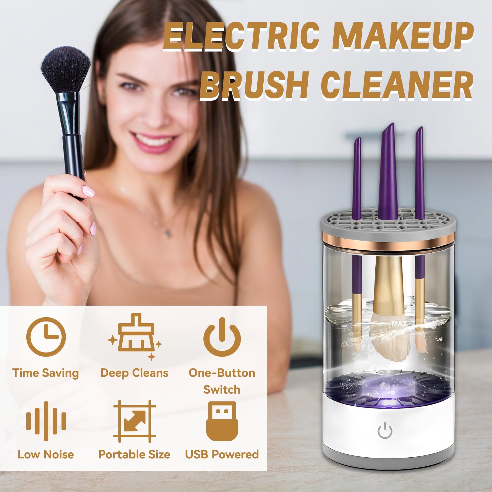 SPECIALISTTRIAN brush cleaner's quiet cleaning technology suits early mornings