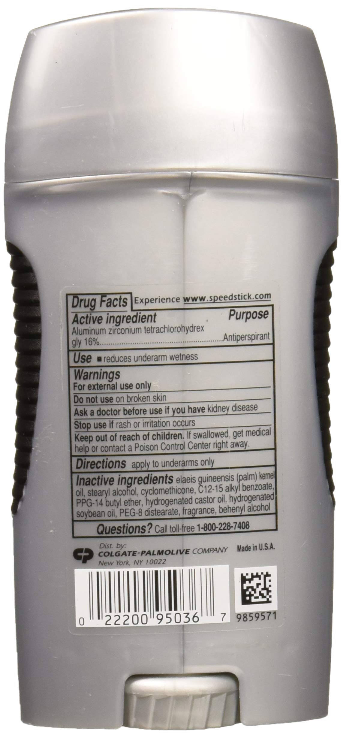 The Speed Stick Original deodorant application delivers a smooth, lasting underarm feel.