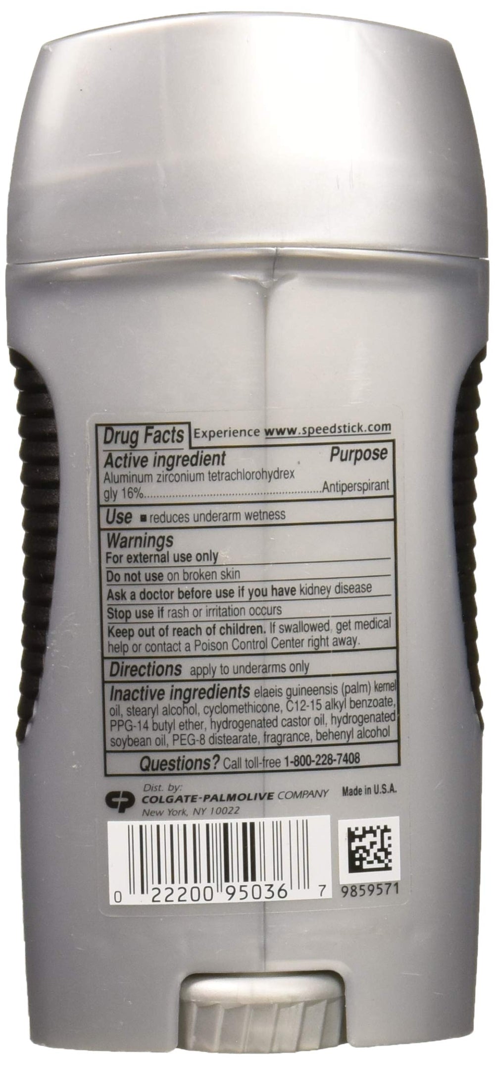 The Speed Stick Original deodorant application delivers a smooth, lasting underarm feel.