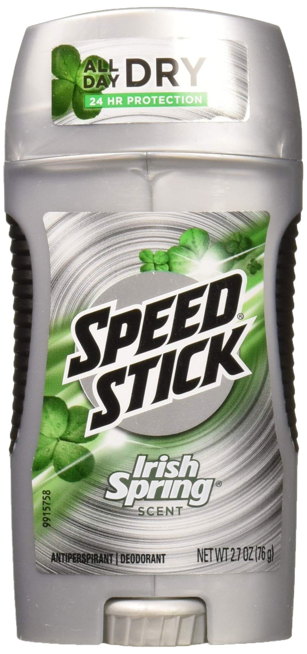 The Speed Stick Original Deodorant bottle provides all-day protection.
