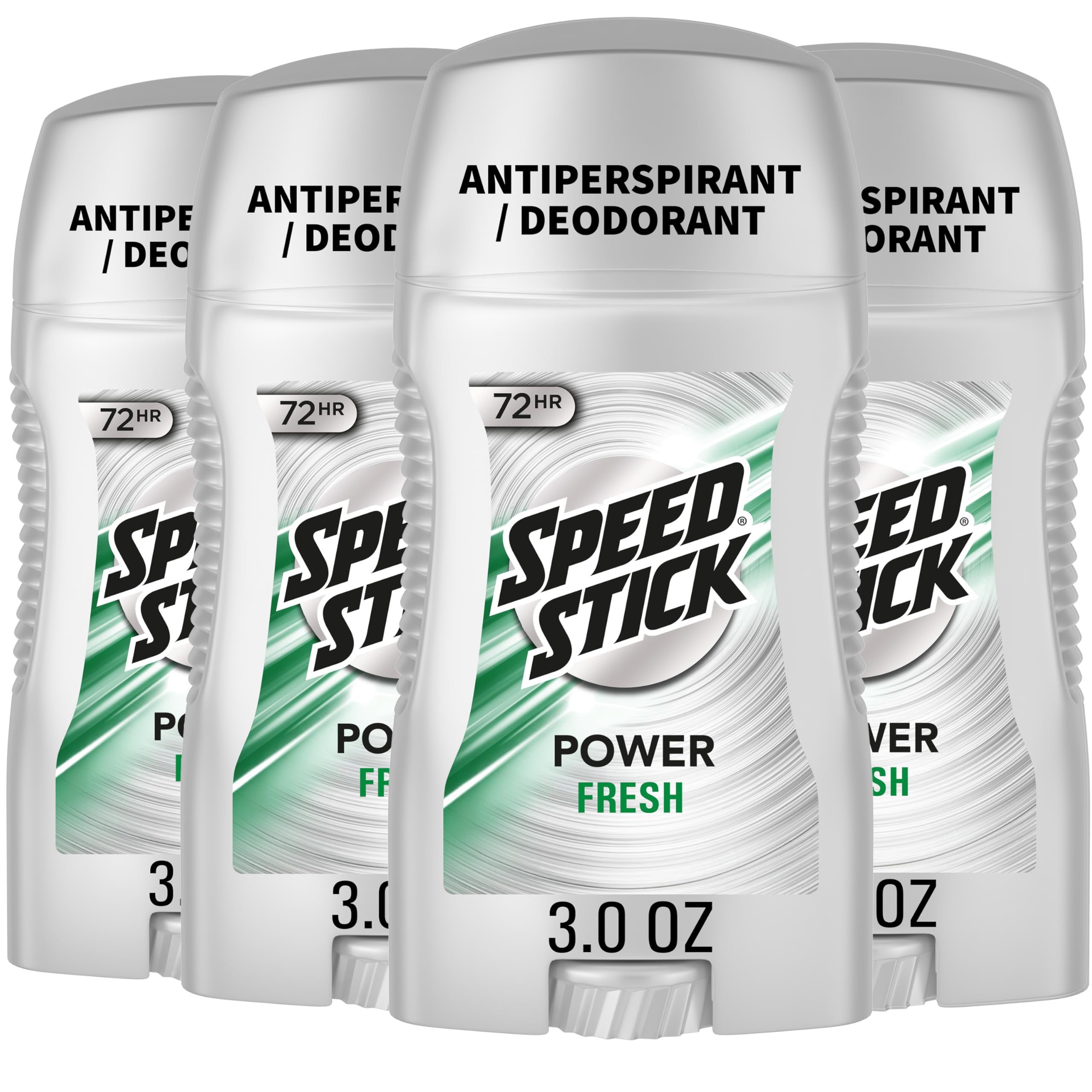 Speed Stick Power, estuche de cuatro barras, ideal para almacenamiento y viaje.