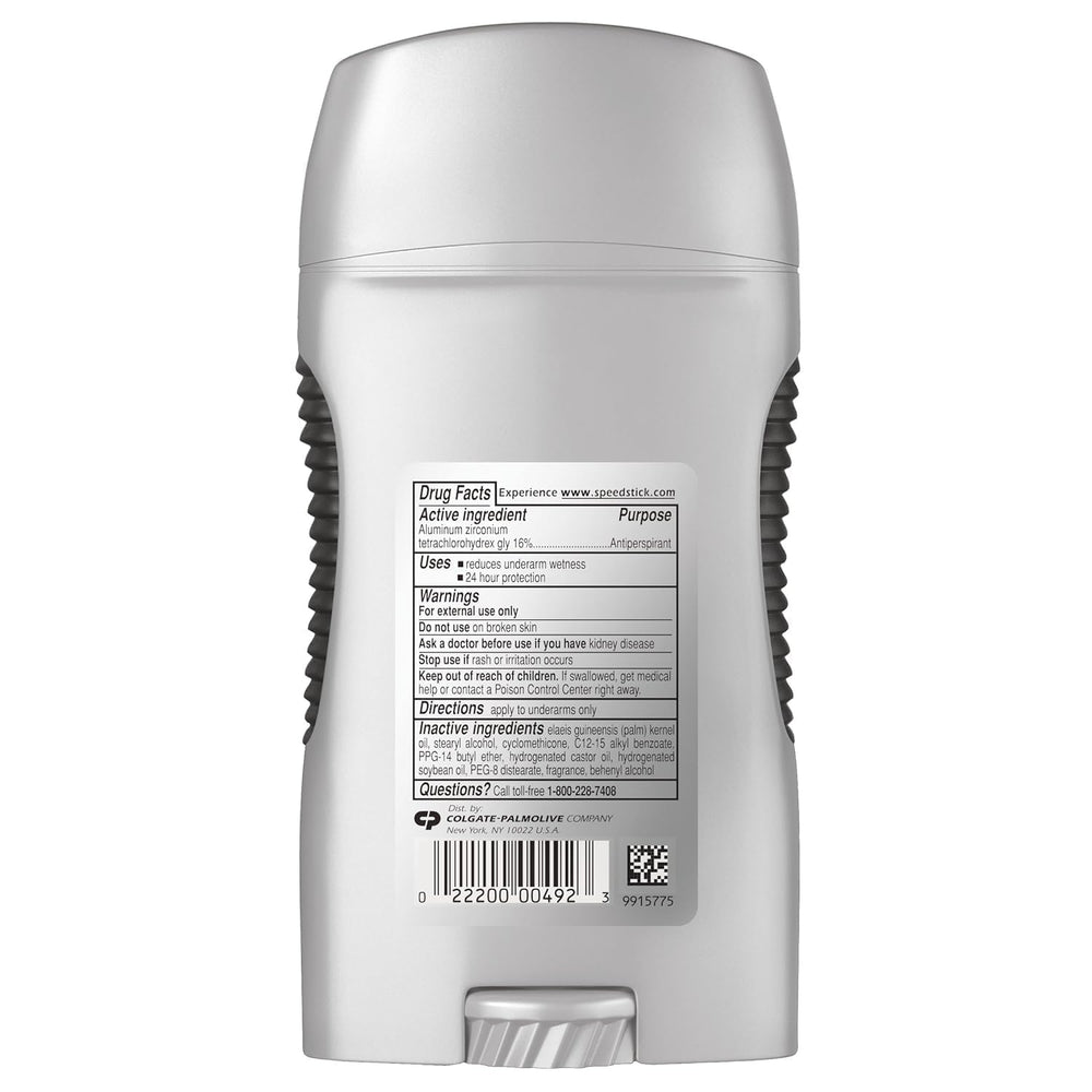 Speed Stick Power Sport antiperspirant stick closeup promotes lasting freshness.