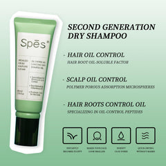 Spes Dry Shampoo Segunda Generación, aplicación rápida para cabello fresco y con volumen
