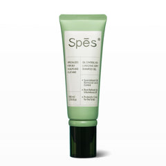 Spes Dry Shampoo Segunda Generación, botella con gel y aroma cedro para control de grasa todo el día