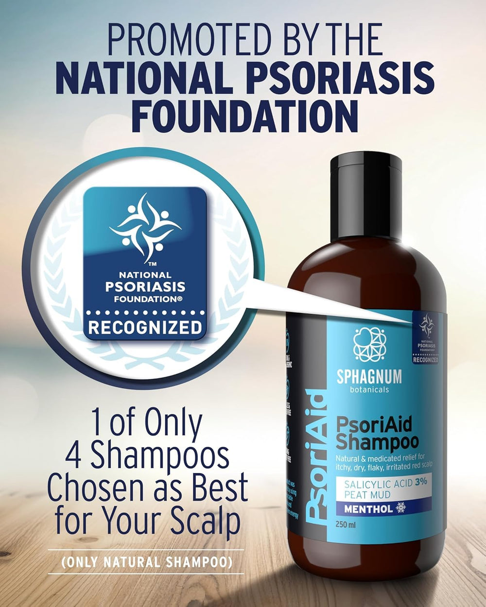 Sphagnum Botanicals sulfate-free formula provides gentle cleansing for sensitive scalps.