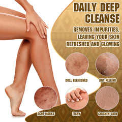 SpiralScgv African Net Sponge with foam shows luxurious lather and cleansing power.