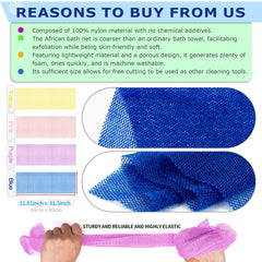 SpiralScgv African Net Sponge pink pack for gentle lather and effective cleansing