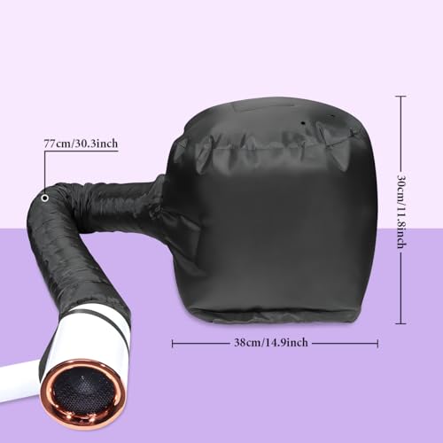 SpiralScgv adjustable-fit bonnet ensuring secure use during drying.