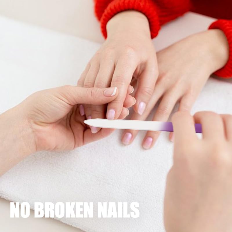 SPLASHGRIP glass nail file trio in case shown for travel