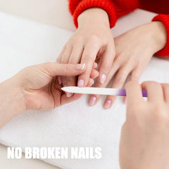 SPLASHGRIP glass nail file trio in case shown for travel