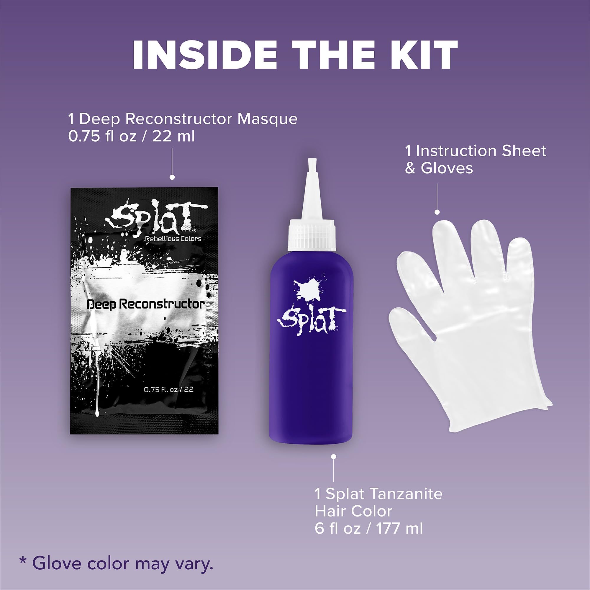 Splat Midnight complete kit mixing tray for precise color blends.