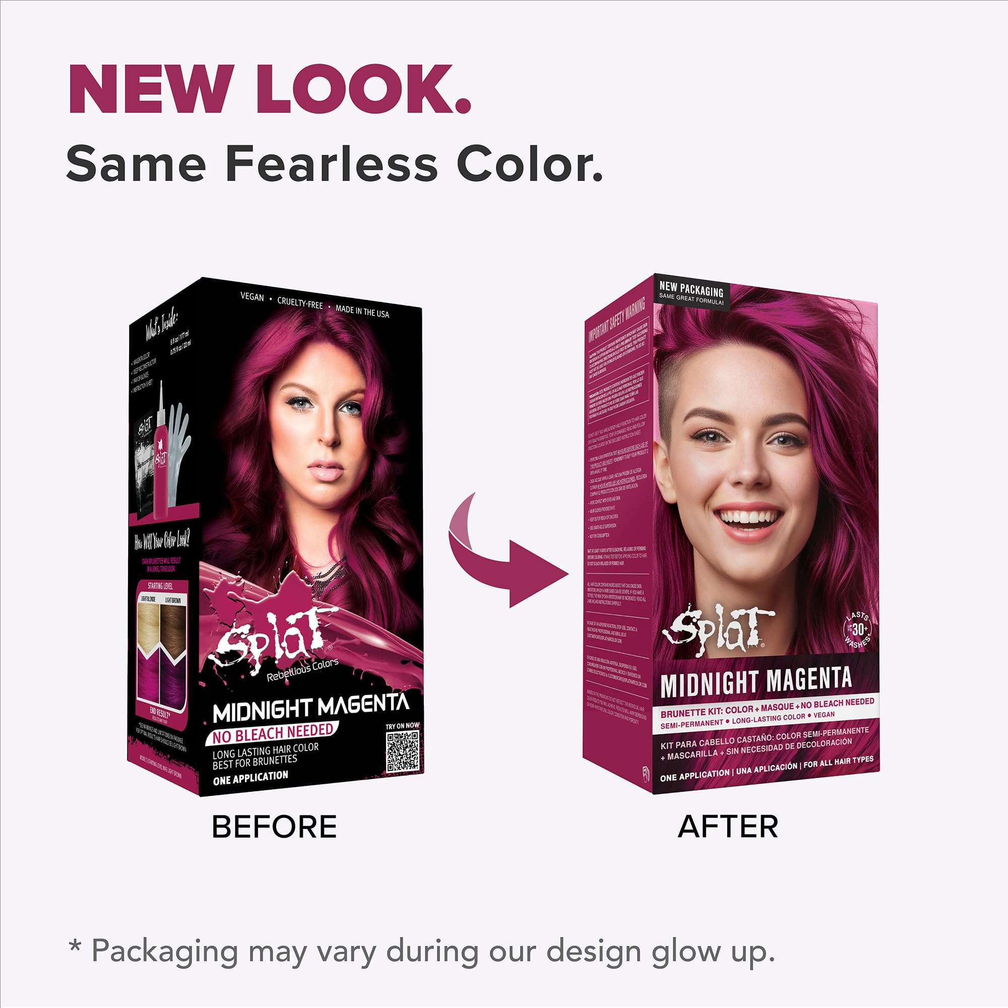 Splat Midnight Magenta conditioner bottle for nourishing color care