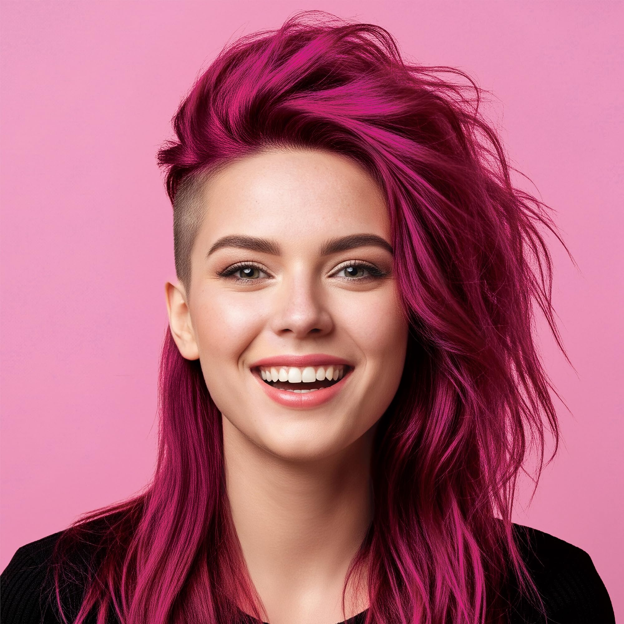 Splat Midnight Magenta wash-out under cool water for easy removal