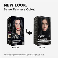 Splat Midnight Onyx kit box with dye conditioner and gloves