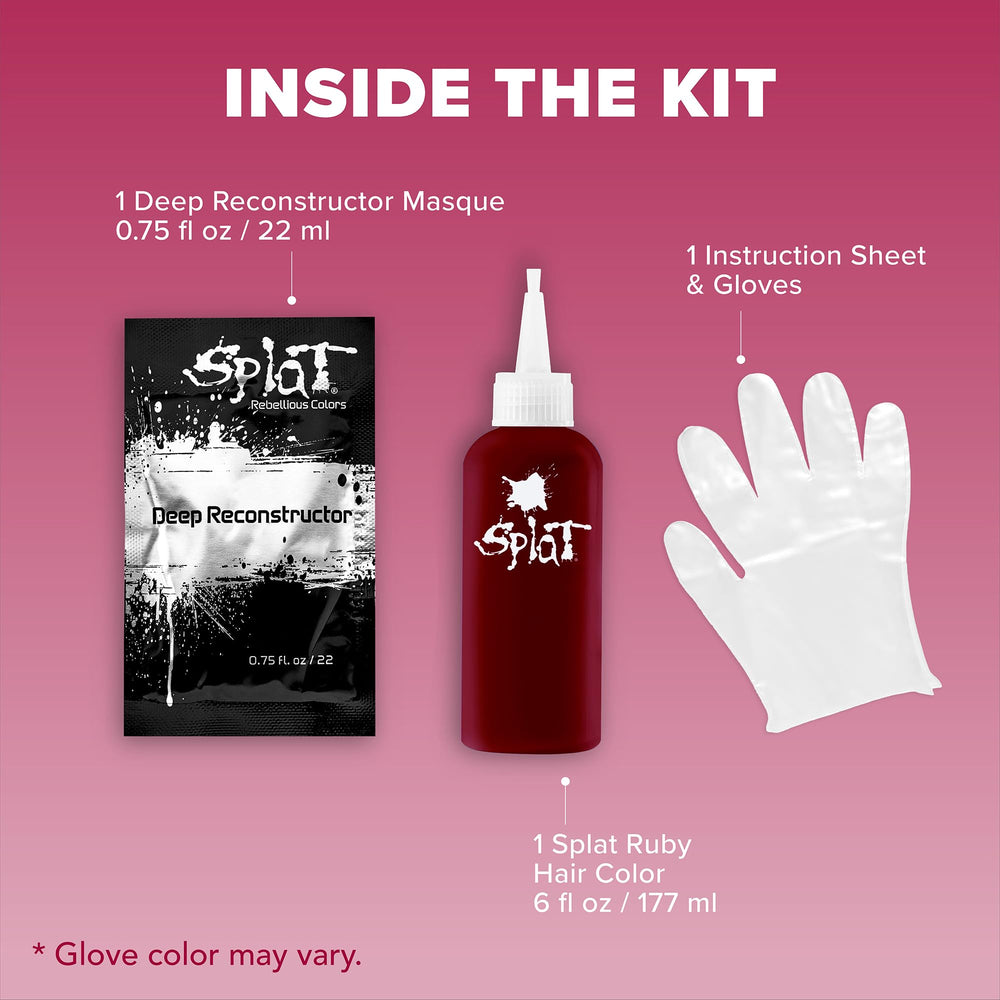 Splat Midnight Ruby instruction card guiding step-by-step use.
