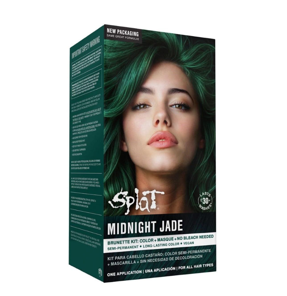 Splat Rebellious Colors Midnight Jade bottle front showing bold shade for vibrant color
