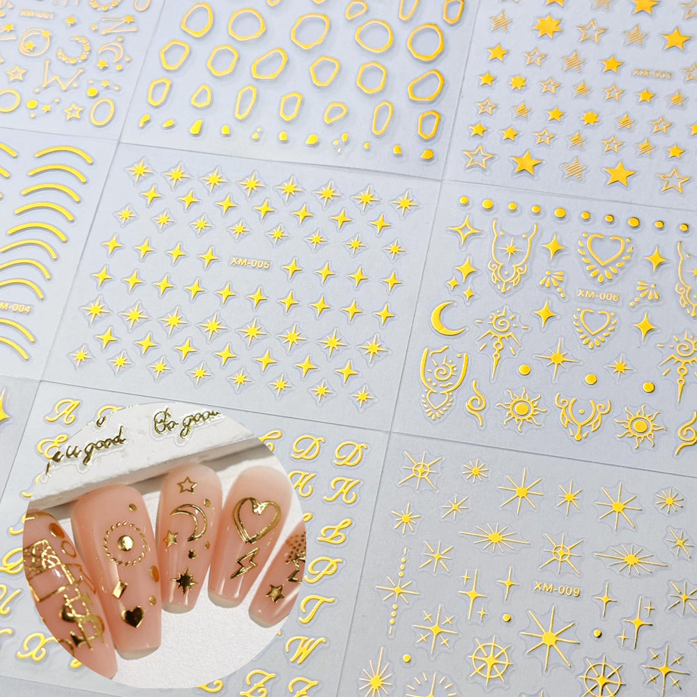 SPLOCUDU 30-styles nail art pack provides versatile patterns for DIY manicures.