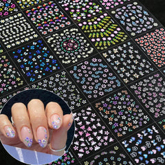 SPLOCUDU cherry blossom nail sticker adds delicate blossom accents.