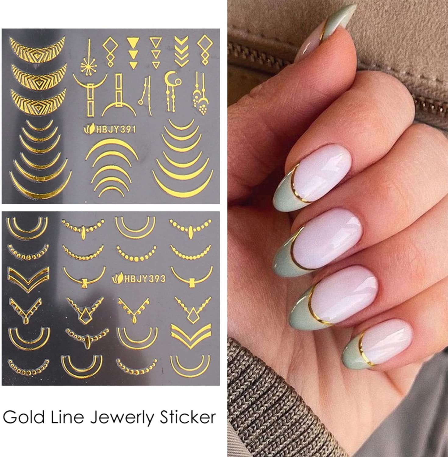 SPLOCUDU patrones florales dorados para uñas, estilo rápido
