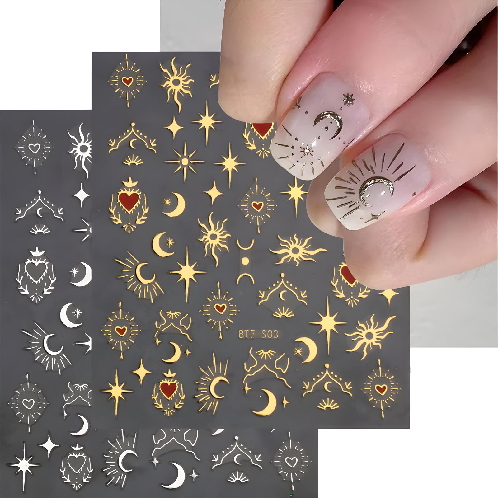 SPLOCUDU pegatinas uñas corazones rojos: opción romántica para uñas con estilo rápido