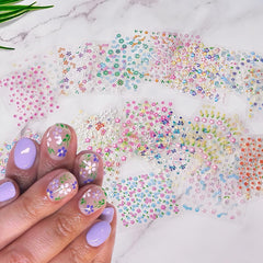 SPLOCUDU rose blossom nail sticker adds elegant detail to nails.