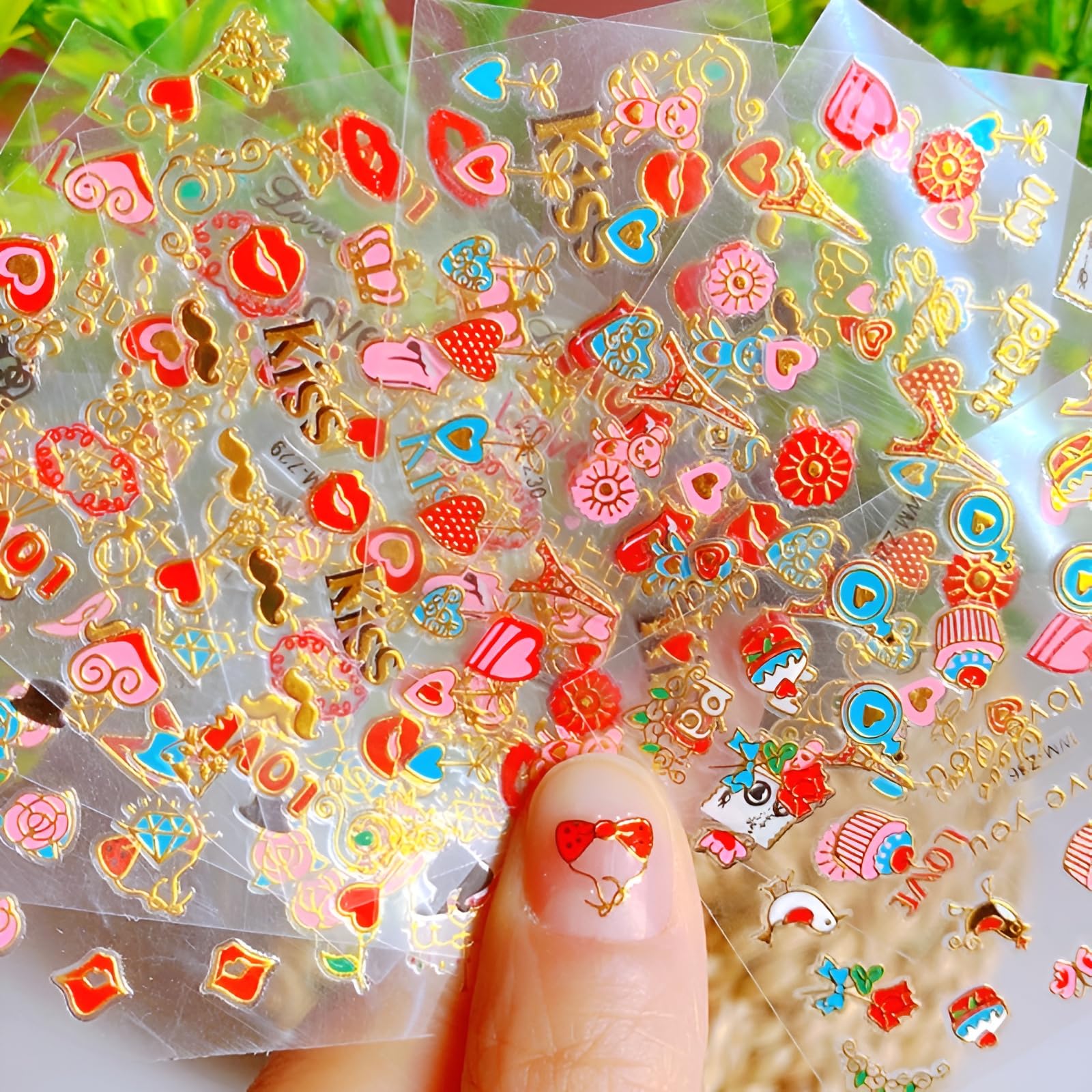 SPLOCUDU color palette stickers in gold red yellow blue