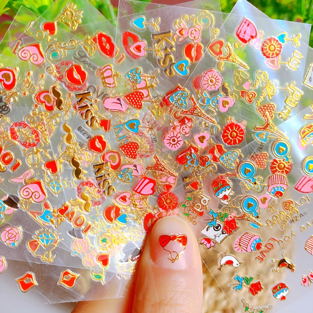 SPLOCUDU color palette stickers in gold red yellow blue