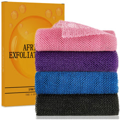 SPMKTBOZAI net exfoliante africano, conjunto de 4 piezas para compartir en familia.