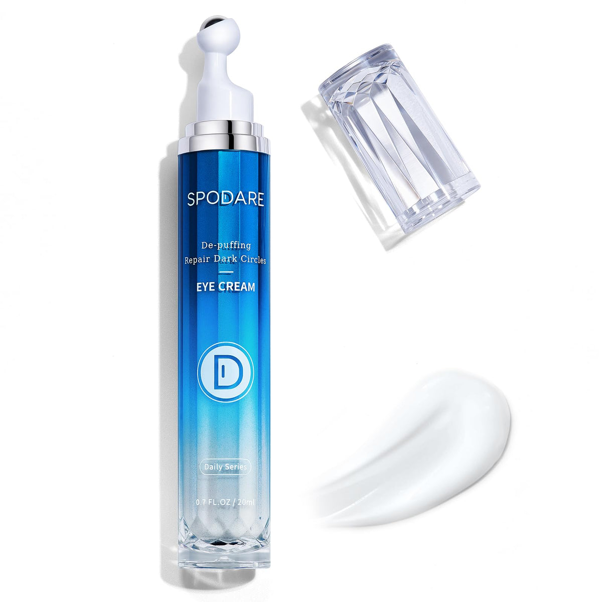 SPODARE crema de ojos cafeína con rodillo 360 para despertar la mirada