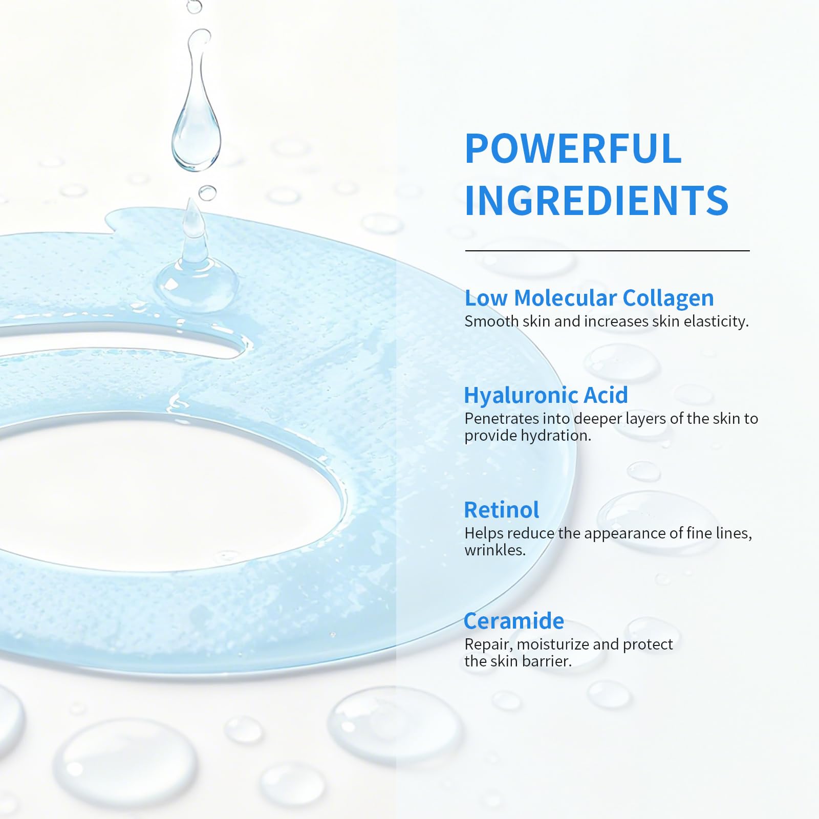 SPODARE OK Shape Eye Masks vegan and sulfate-free for sensitive skin.