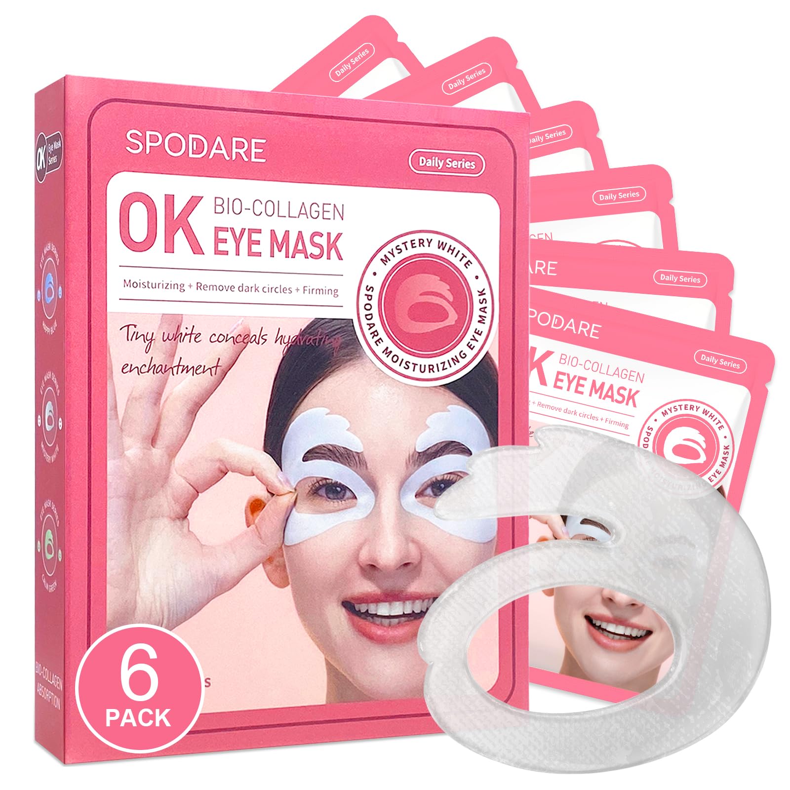 SPODARE OK Shape Eye Masks 360° patch around eye area for hydration and refreshed look