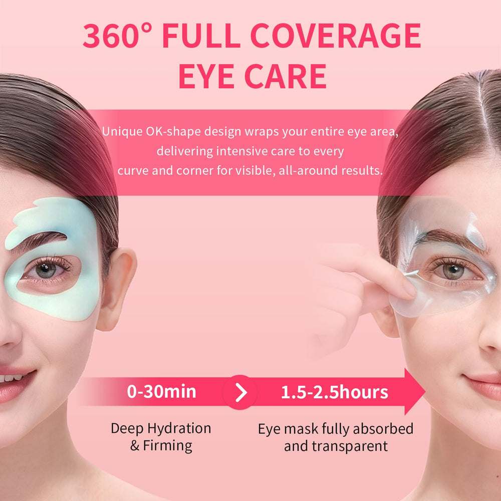 SPODARE OK Shape Eye Masks caffeine patch targets dark circles and puffiness for a brighter look