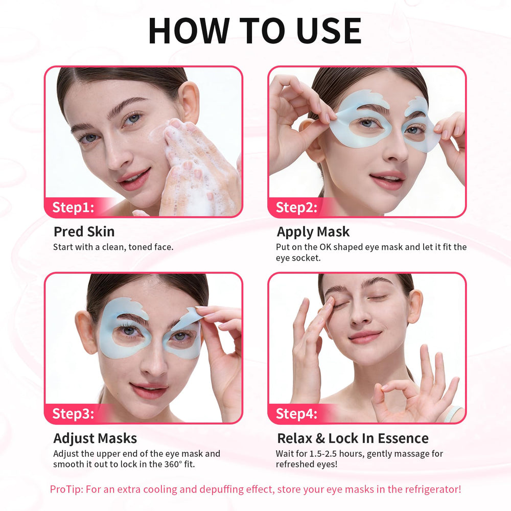SPODARE OK Shape Eye Masks OK shape design hugs the eye contour for full coverage