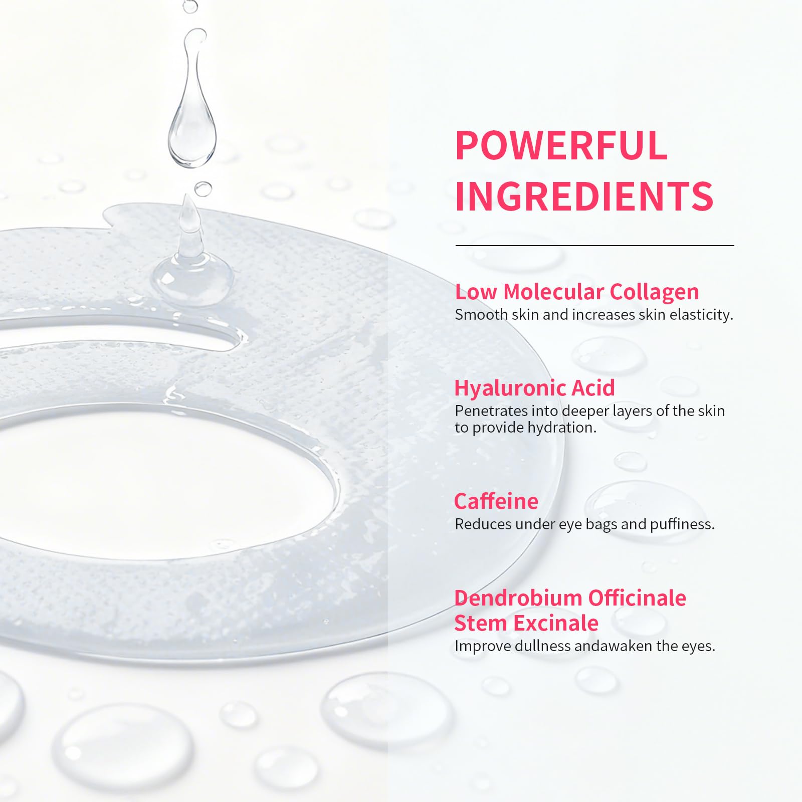 SPODARE OK Shape Eye Masks vegan and sulfate-free formulation suitable for sensitive skin