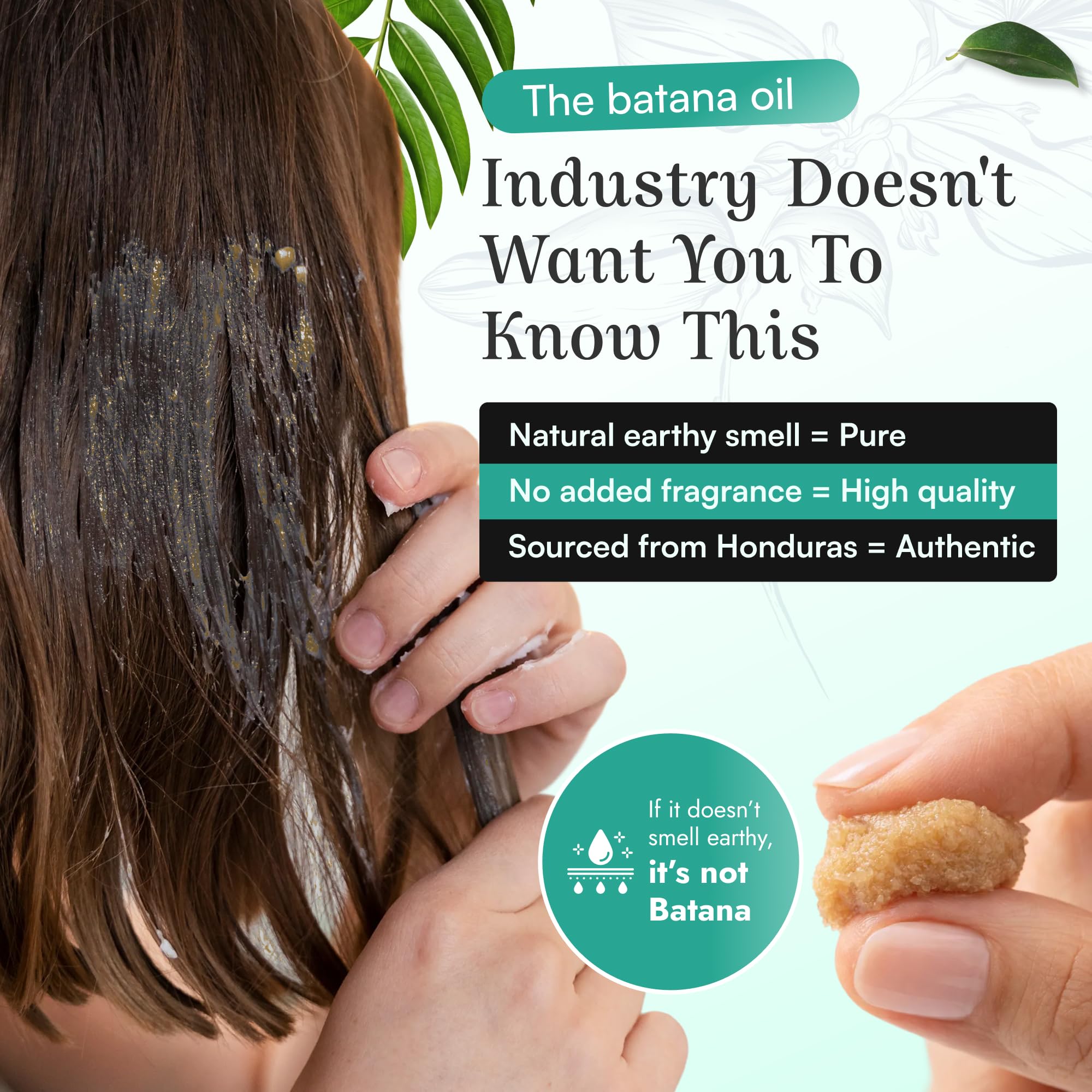 Spoild Batana oil scalp application demonstrates convenient at-home nourishment.