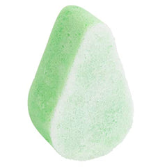 Spongeables textured side targets cellulite with brisk circular massage.