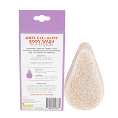 Spongeables Lavender Anti Cellulite Sponge foam-release feature delivering rich lather.