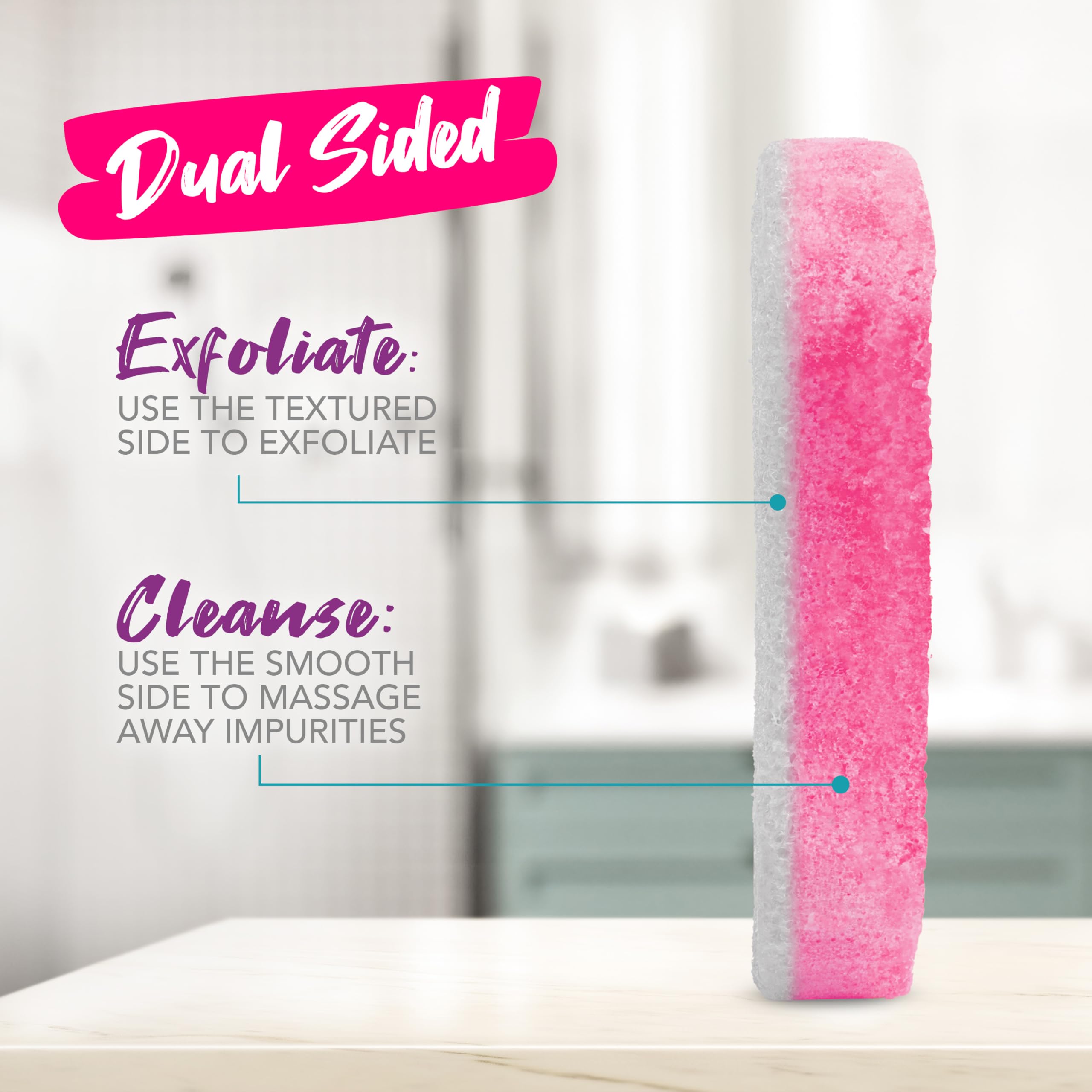 Spongeables Pedi Scrub dura más de 20 lavados, ideal para rutinas de pies.