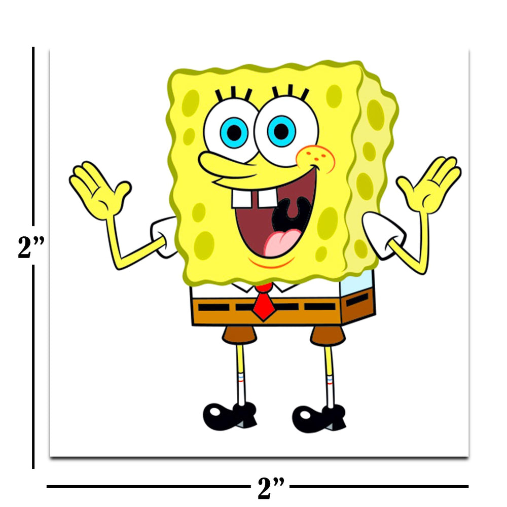 Tatuajes temporales de Spongebob Squarepants, personajes Bikini Bottom, perfectos para sorpresas de fiesta.