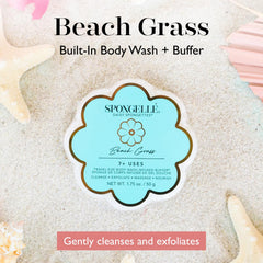 SPONGELLÉ Beach Grass Spongette ofrece exfoliación suave y limpieza eficientes