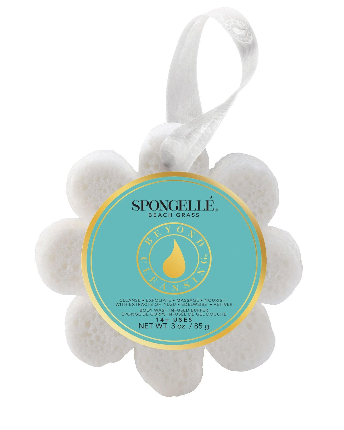 SPONGELLÉ Beach Grass Wild Flower esponja de baño general para una limpieza fresca