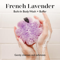 Spongellé Lavanda Francia, espuma cremosa para limpieza suave y aroma relajante
