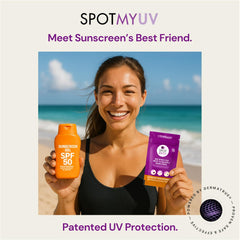 SpotMyUV, pegatina UV con cambio de color para señalizar necesidad de reaplicar.