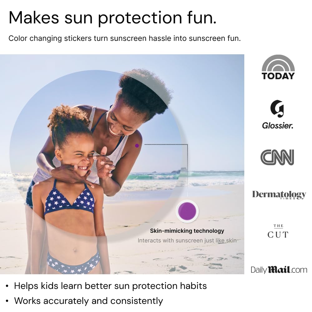 SpotMyUV con Dermatrue imita la piel para verificar la barrera solar.