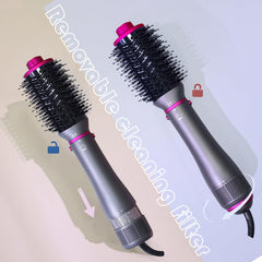 SPPZCUR straightening brush delivering smooth, shiny results